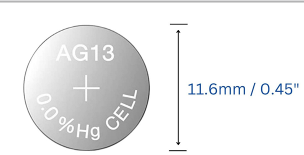 What are AG13 batteries and their alternative replacements?