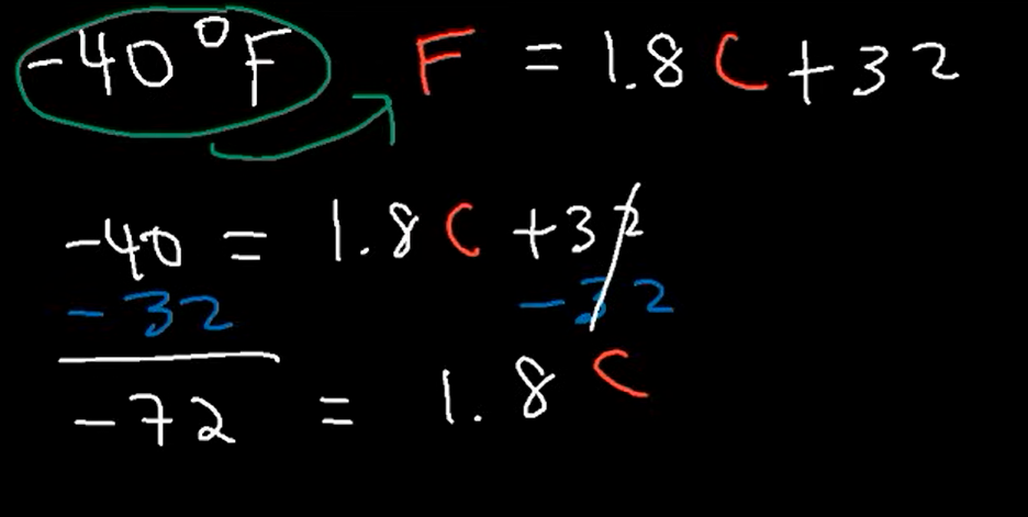 Celsius to Fahrenheit to Kelvin Formula Conversions