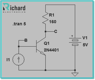 BJT Transistor as a Switch, Saturation Calculator