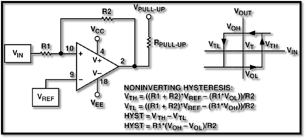Comparator Hysteresis Calculator