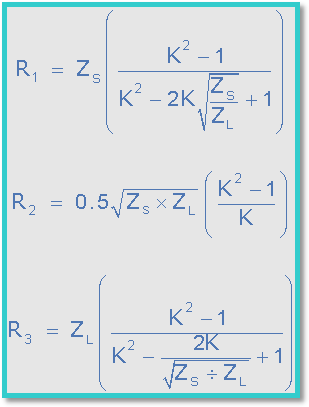 Pi Attenuator Calculator Pi Attenuator Calculator