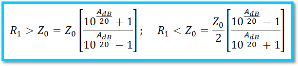 Reflection Attenuator Calculator Reflection Attenuator Calculator